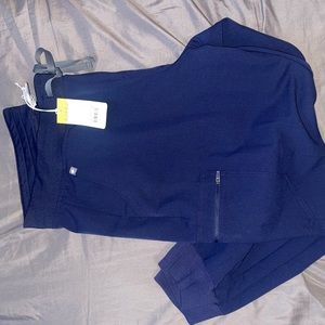 Navy blue figs jogger bottoms